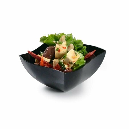 RICKI&APOSS RUGS Black 8 Oz. Serving Bowl RI3489291